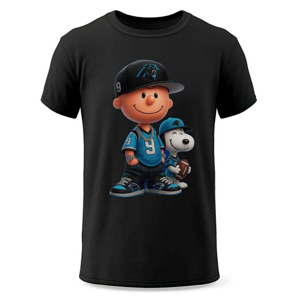 Carolina Panthers Charlie Brown Snoopy Peanuts Crewneck Sweatshirt Carolina Panthers Charlie Brown Snoopy Peanuts Crewneck Sweatshirt