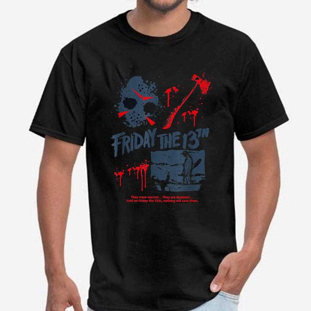 Friday The 13th Cabin In The Woods Knife Outline T-shirt