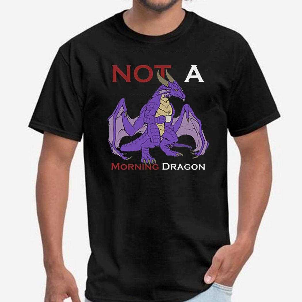 Not A Morning Dragon Purple Unisex T-shirt