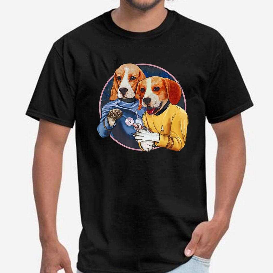 Star Trek Beagle Dog Starfleet Crew Tee Star Trek Beagle Dog Starfleet Crew Tee