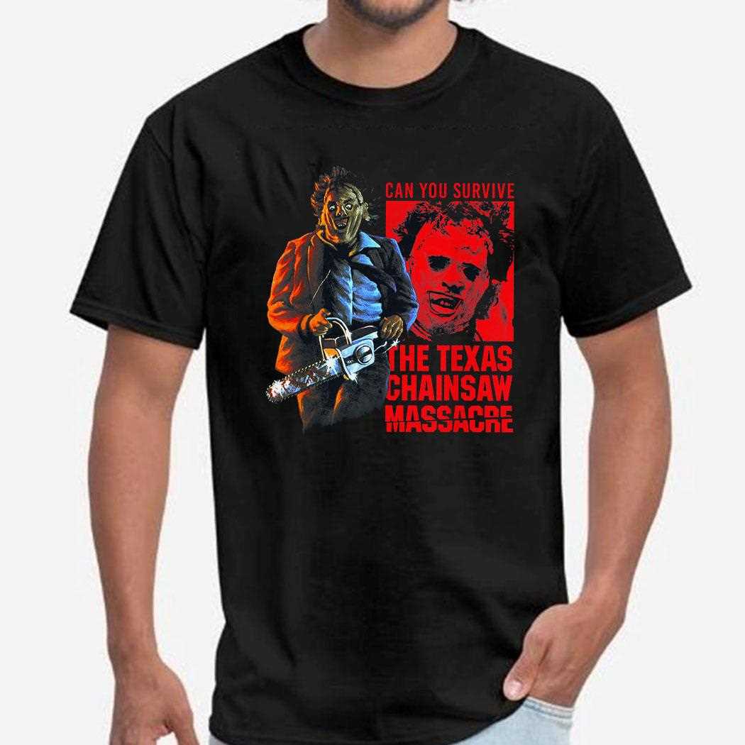 The Texas Chainsaw Massacre Can You Survive Leatherface Portrait T-shirt