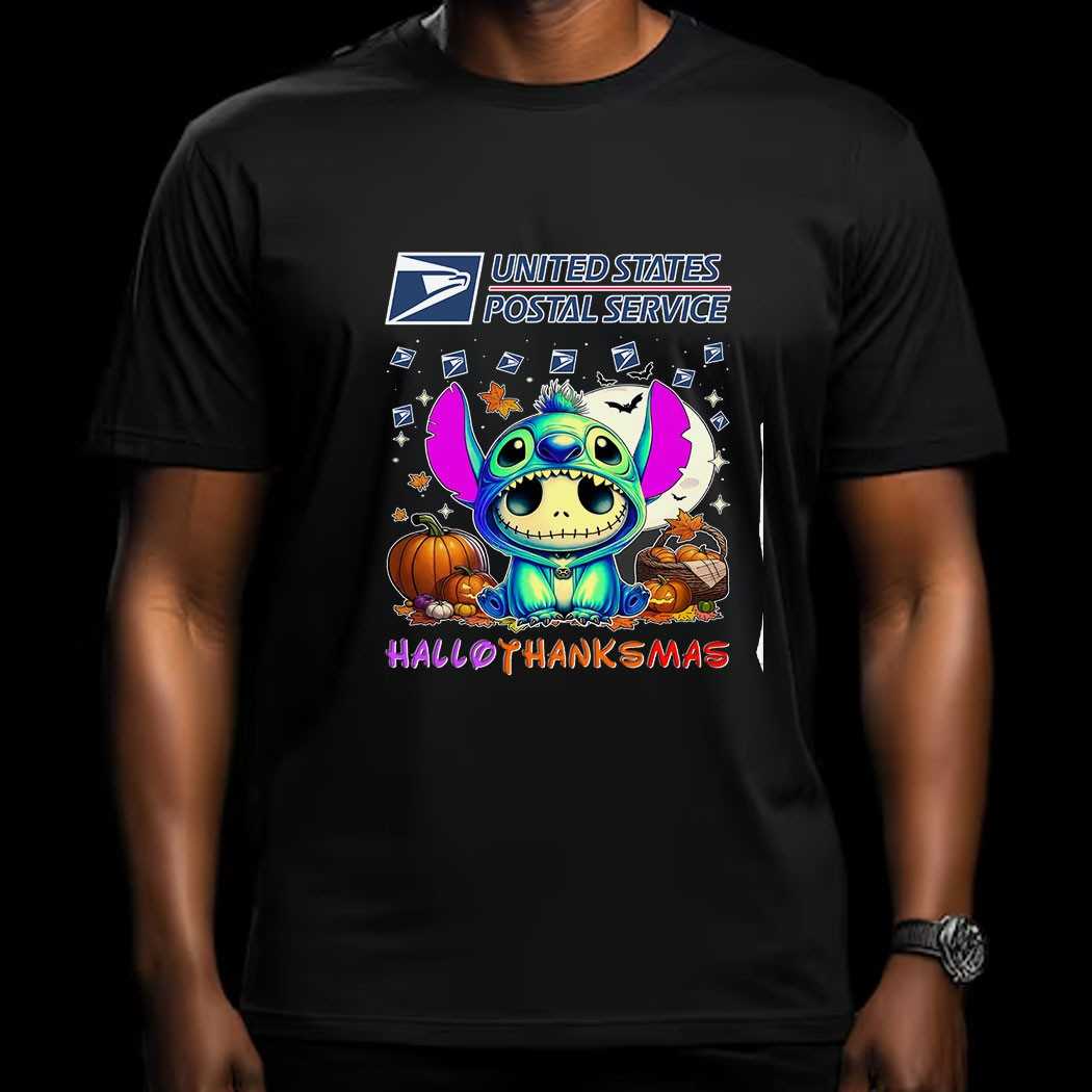 Ups Stitch Hallothanksmas T-shirt