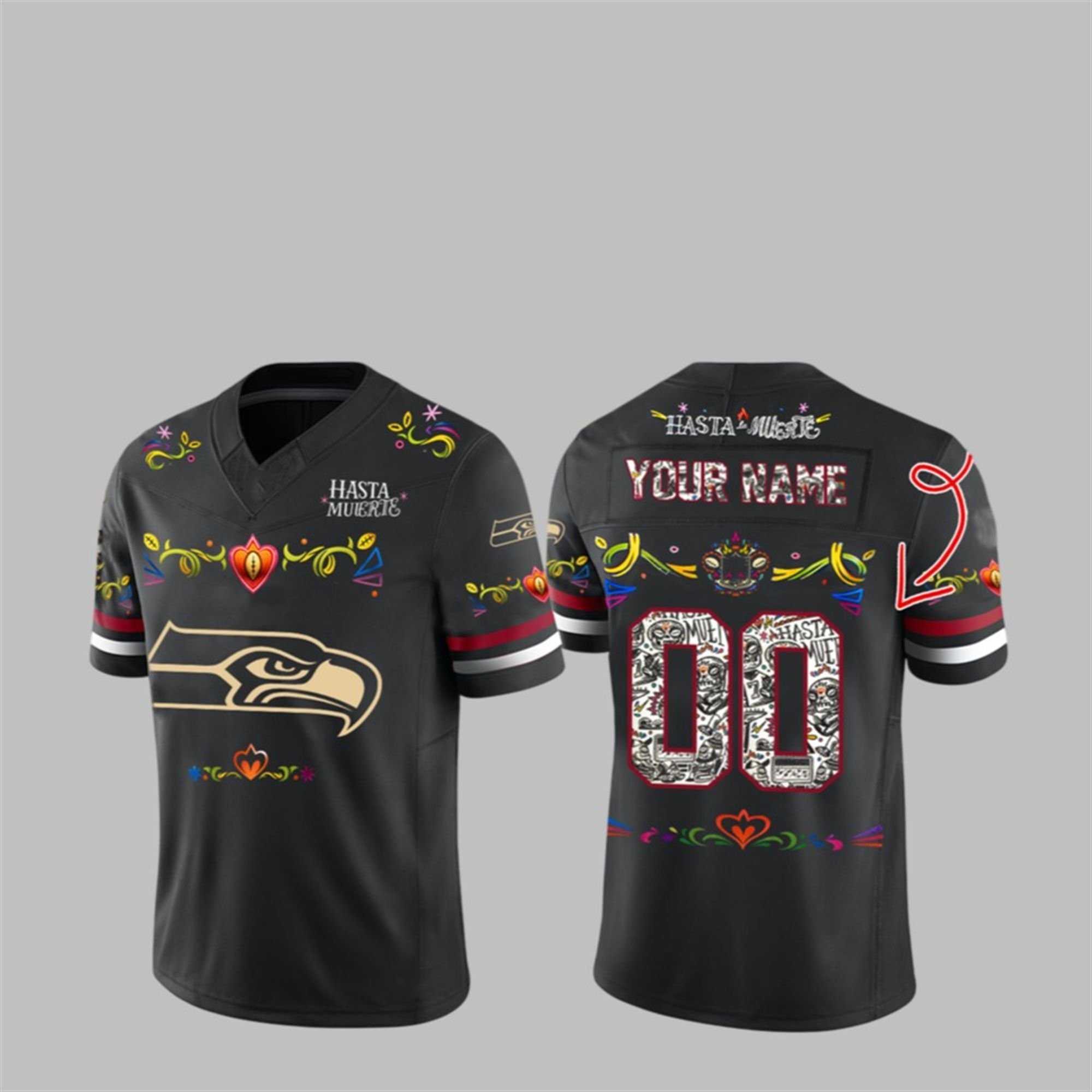 2025 Seahawks Hasta La Muerte Jersey