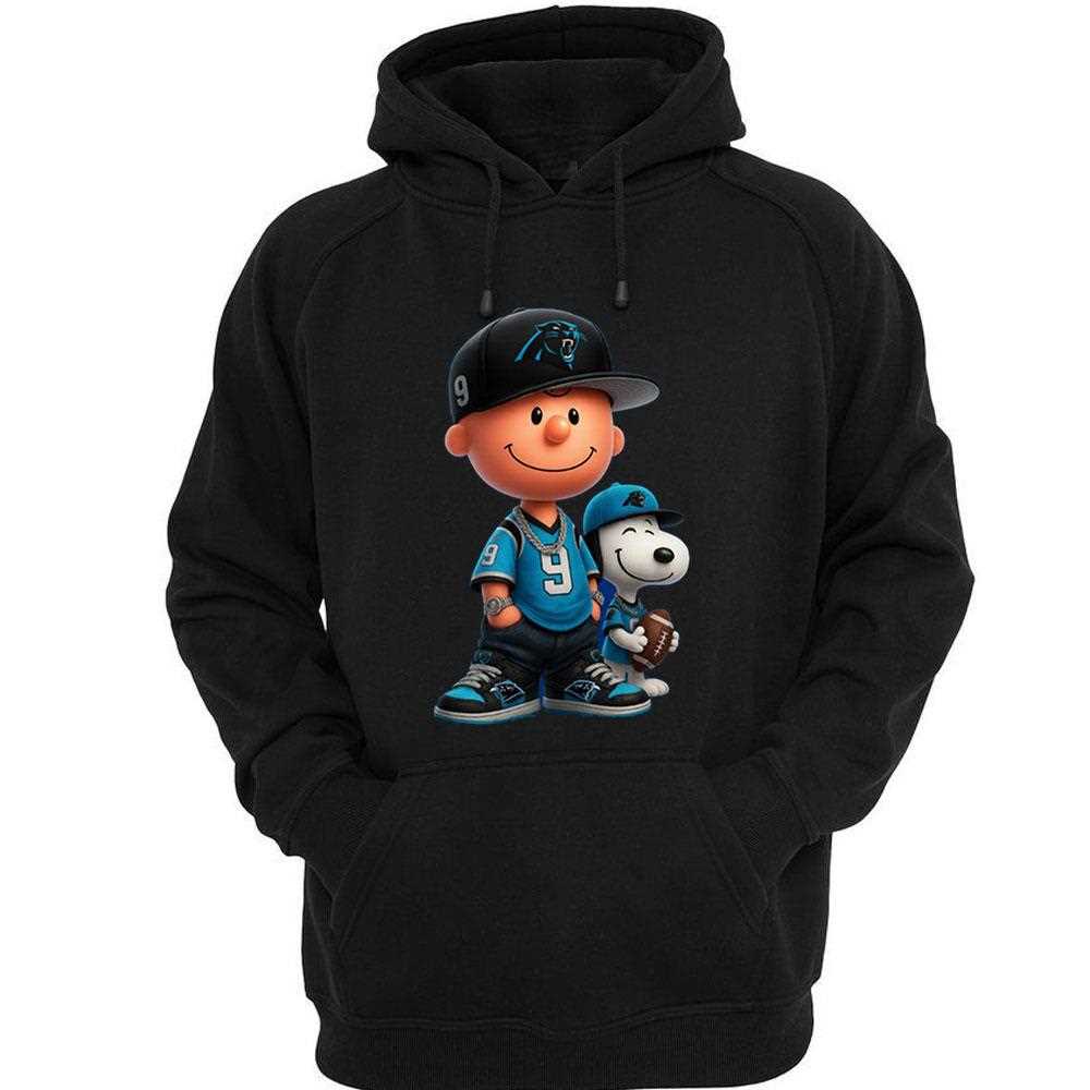 Carolina Panthers Charlie Brown Snoopy Peanuts Crewneck Sweatshirt Carolina Panthers Charlie Brown Snoopy Peanuts Crewneck Sweatshirt