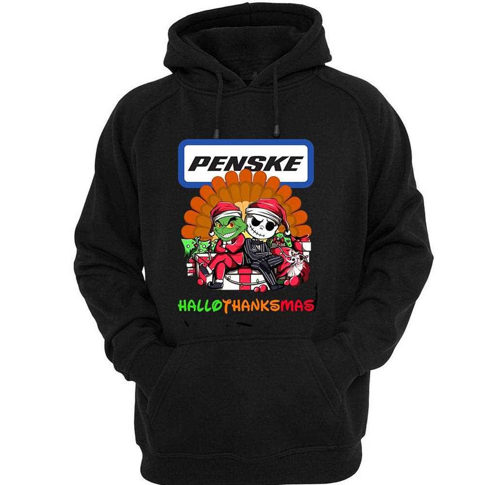 Penske Grinch And Jack Skellington Hallothanksmas Tee Penske Grinch And Jack Skellington Hallothanksmas Tee
