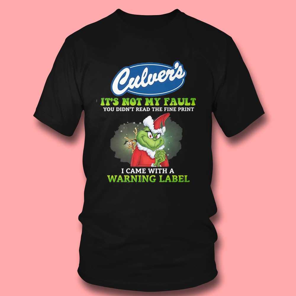 Culver’s Grinch Warning Label Tee