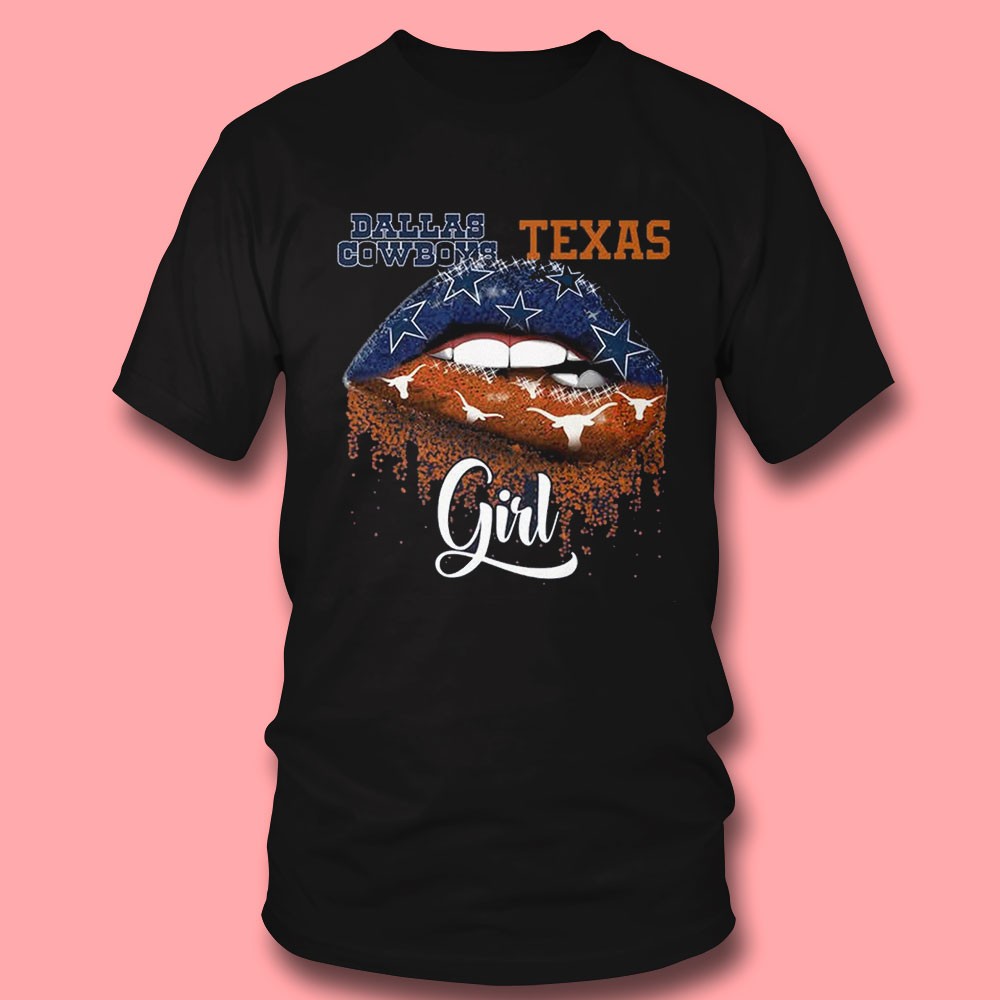 Dallas Cowboys Texas Girl Lips Sweatshirt