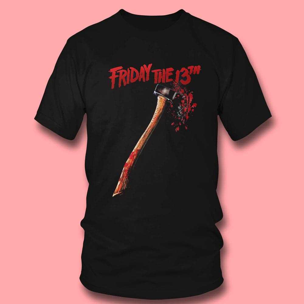 Friday The 13th Bloody Axe Graphic T-shirt Friday The 13th Bloody Axe Graphic T-shirt