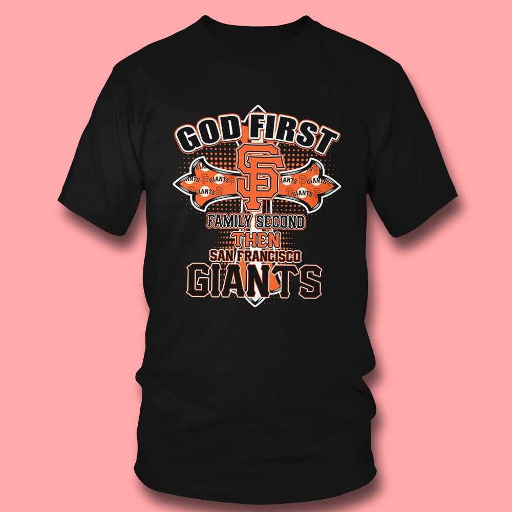 Giants God First Family Second Tee