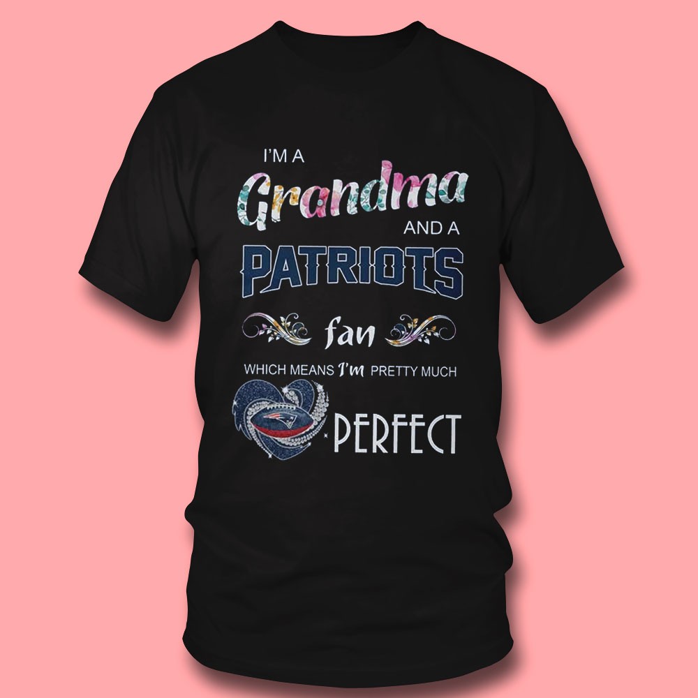 Grandma And Patriots Fan T-shirt