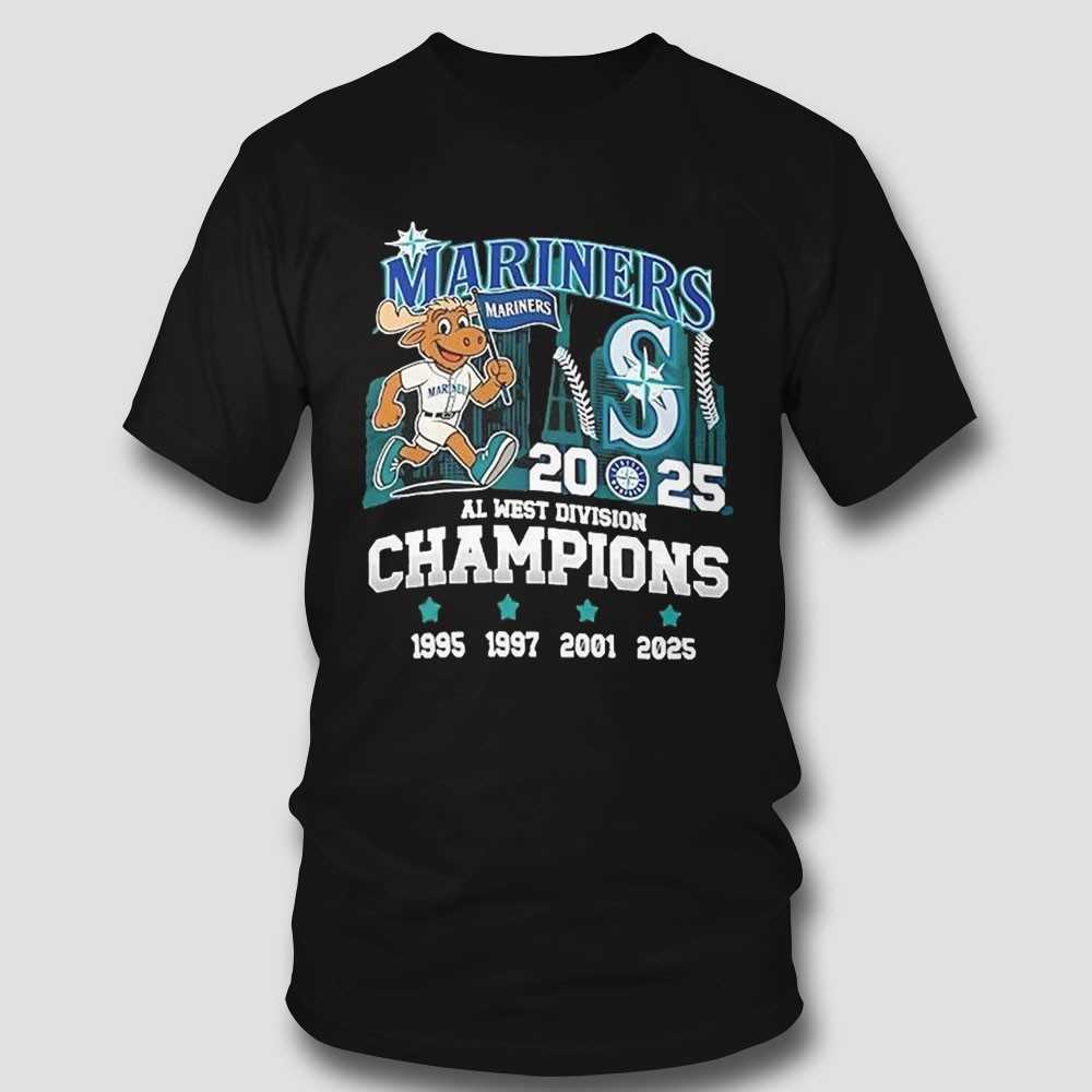 Mariners Al West Division Champions 2025 Hoodie Mariners Al West Division Champions 2025 Hoodie