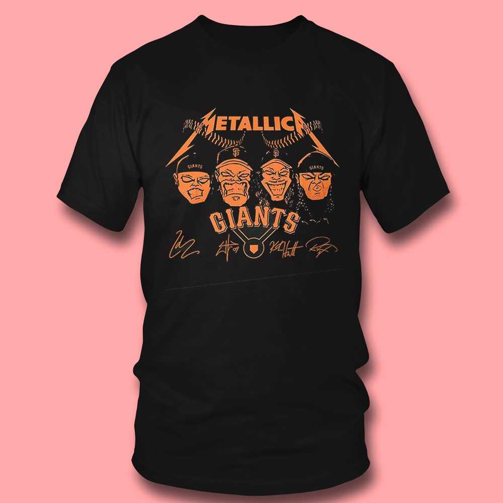 Metallica X Giants Band Caricature Tee