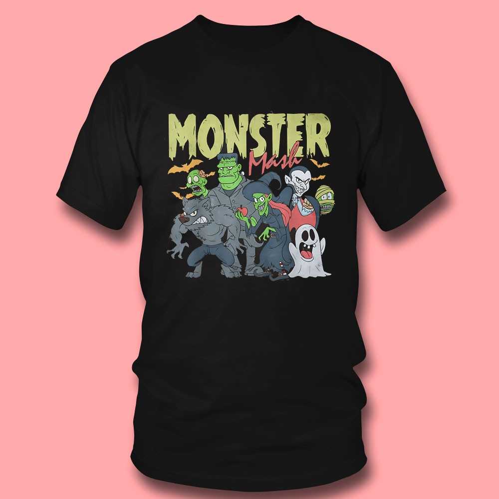 Monster Mask Halloween Crew Tee
