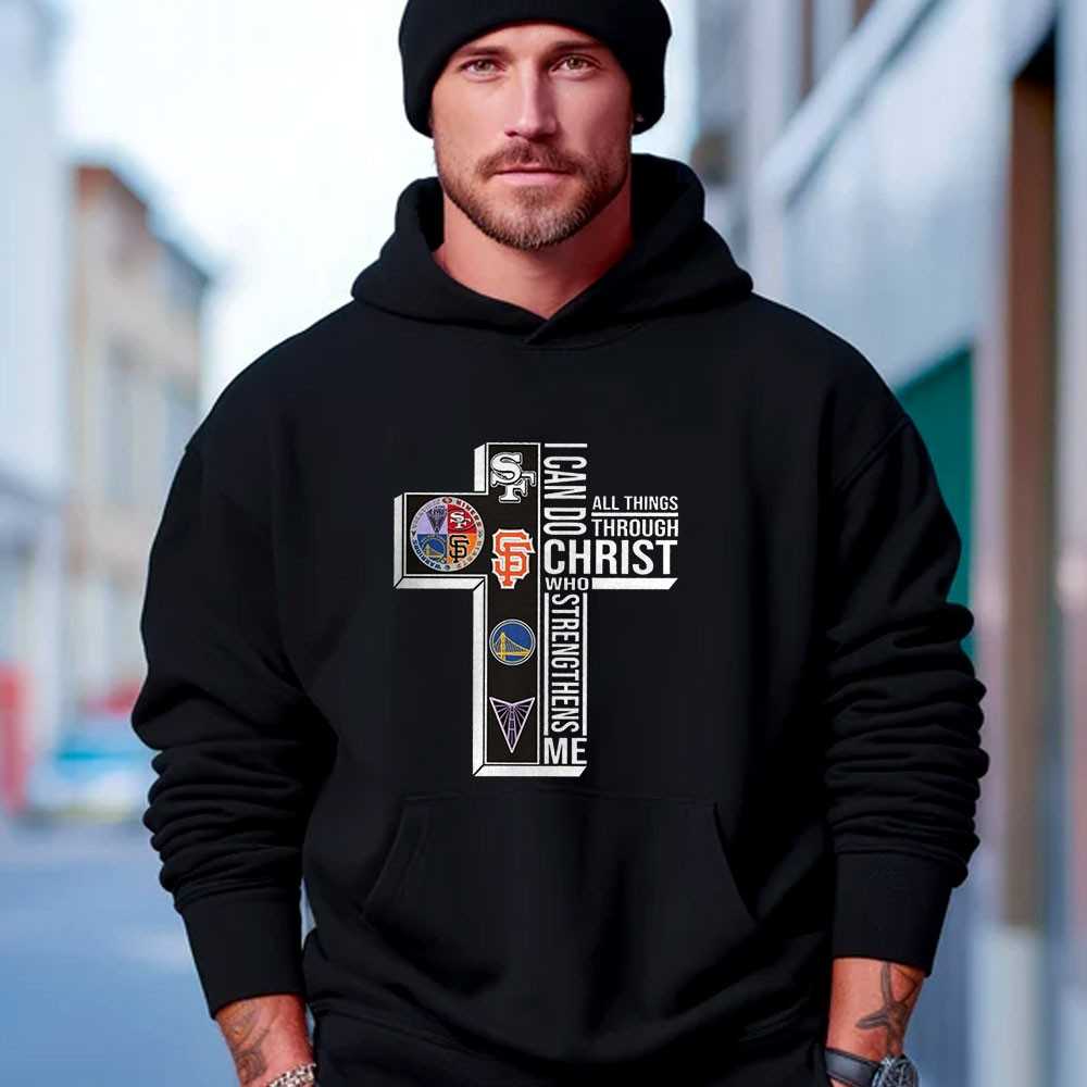 I Can Do All Things Through Christ Golden State Warriors Sf 49ers T-shirt I Can Do All Things Through Christ Golden State Warriors Sf 49ers T-shirt