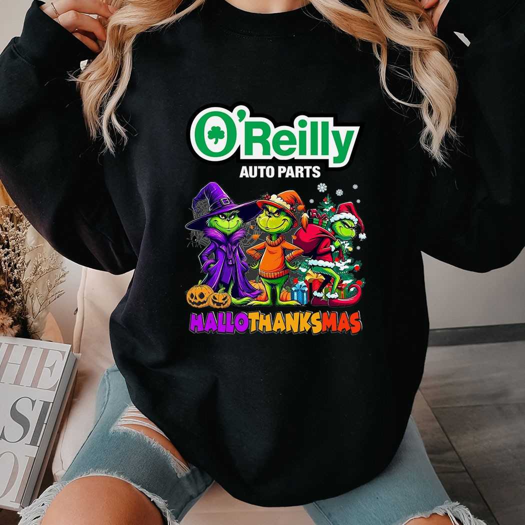 O’reilly Auto Parts Grinch Hallothanksmas T-shirt O’reilly Auto Parts Grinch Hallothanksmas T-shirt