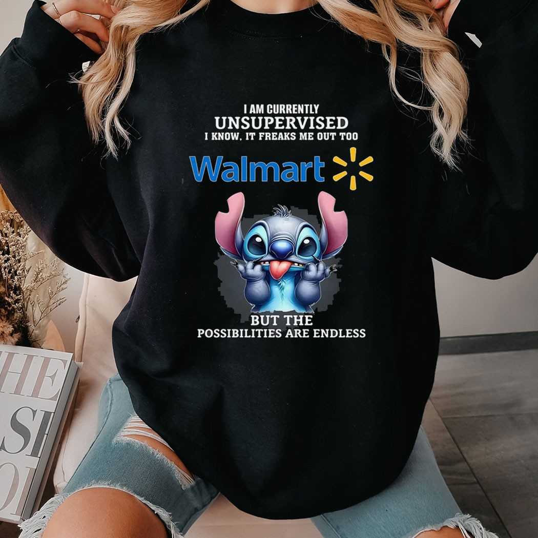 Stitch Walmart Unsupervised Endless Possibilities T-shirt Stitch Walmart Unsupervised Endless Possibilities T-shirt