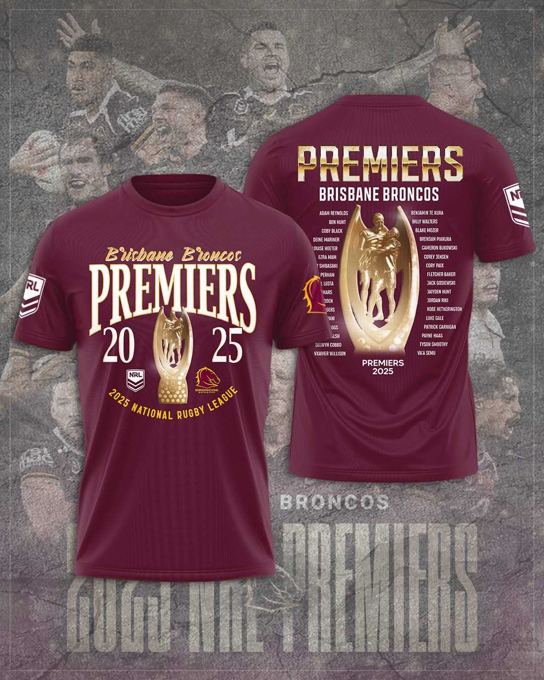 Brisbane Broncos 2025 Premiers Shirt