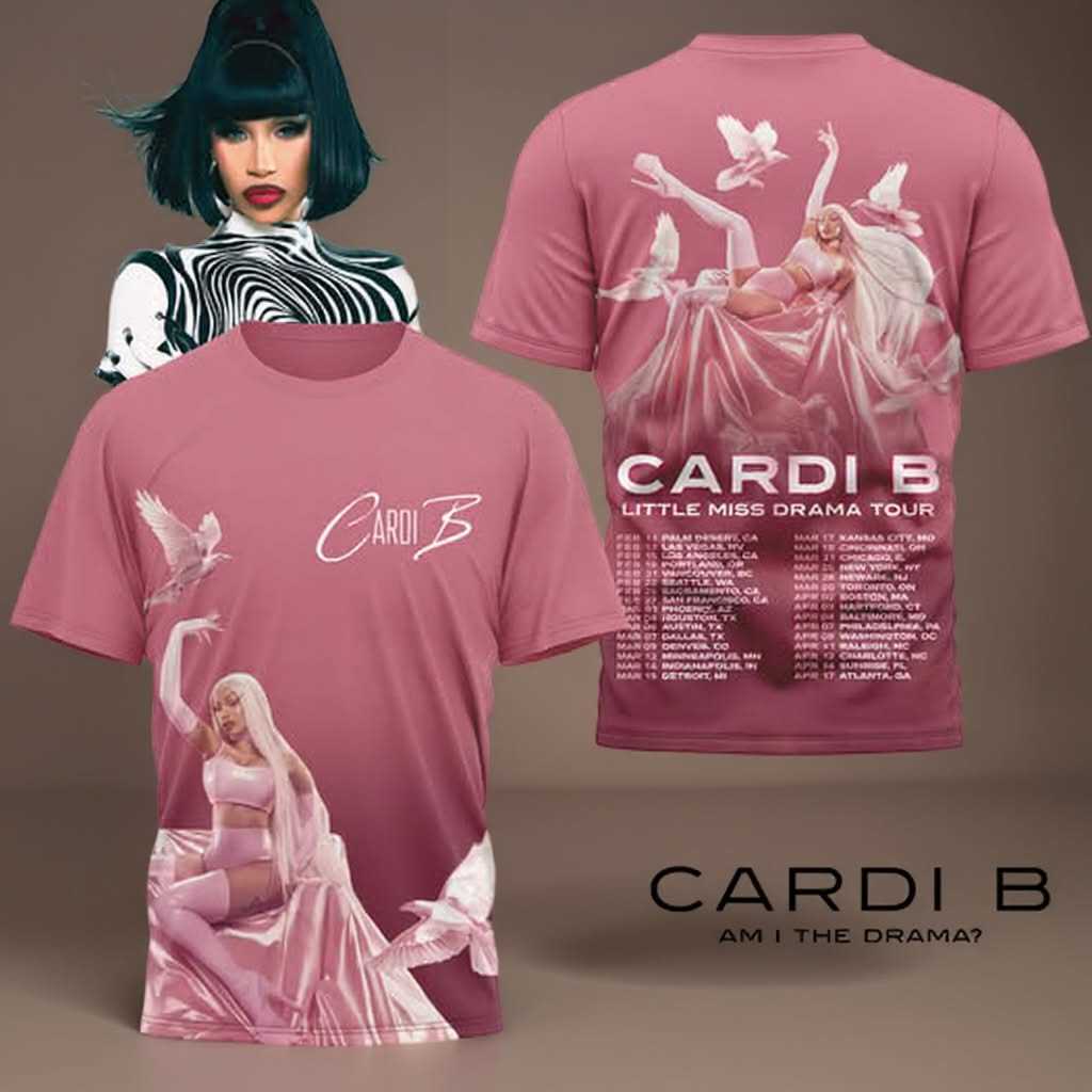 Cardi B Little Miss Drama Tour Shirt