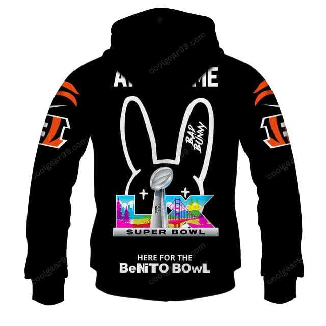 Cincinnati Bengals X Bad Bunny Super Bowl Lx 2026 Hoodie Cincinnati Bengals X Bad Bunny Super Bowl Lx 2026 Hoodie