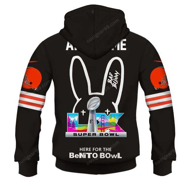 Cleveland Browns X Bad Bunny Super Bowl Lx 2026 Hoodie