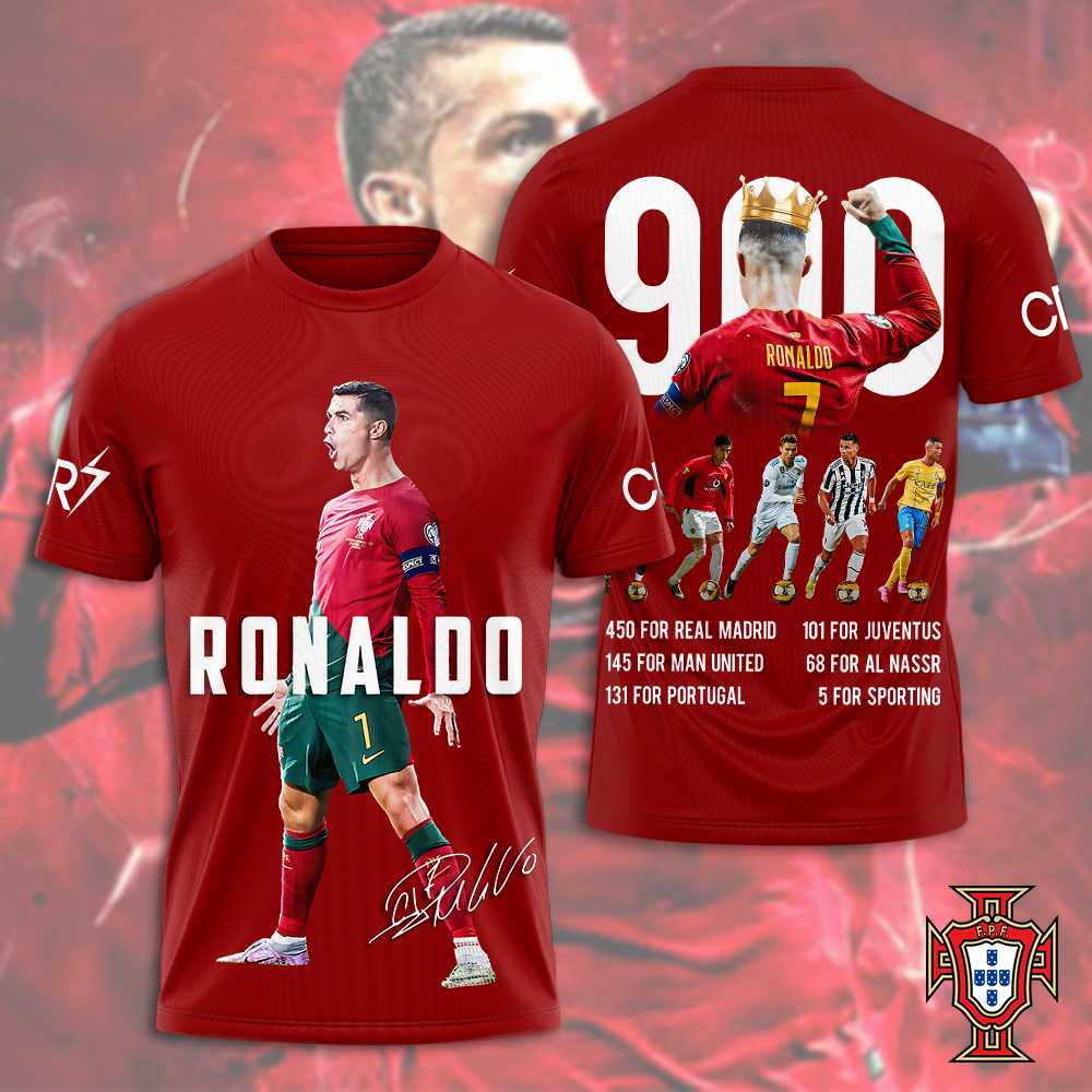 Cristiano Ronaldo 900 Goals Portugal Legend Shirt