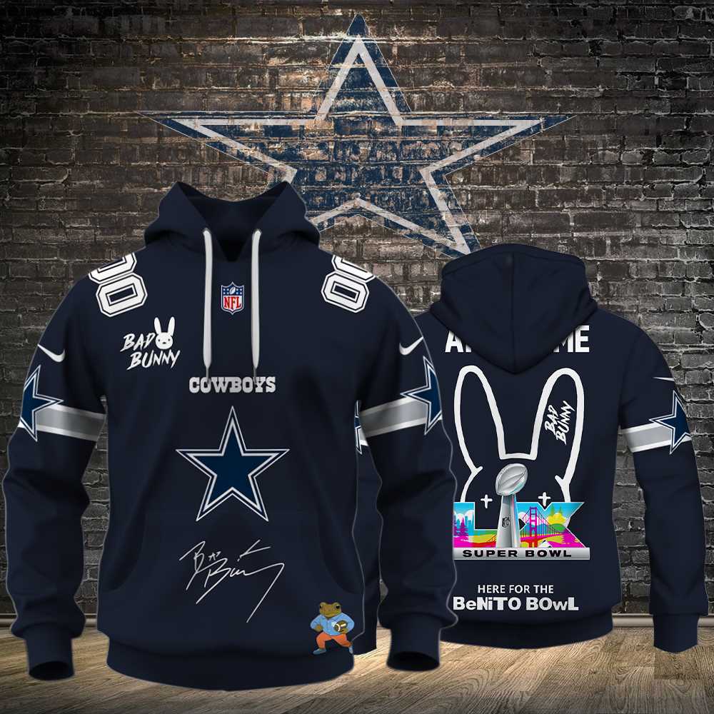 Dallas Cowboys X Bad Bunny Super Bowl Lx 2026 Hoodie