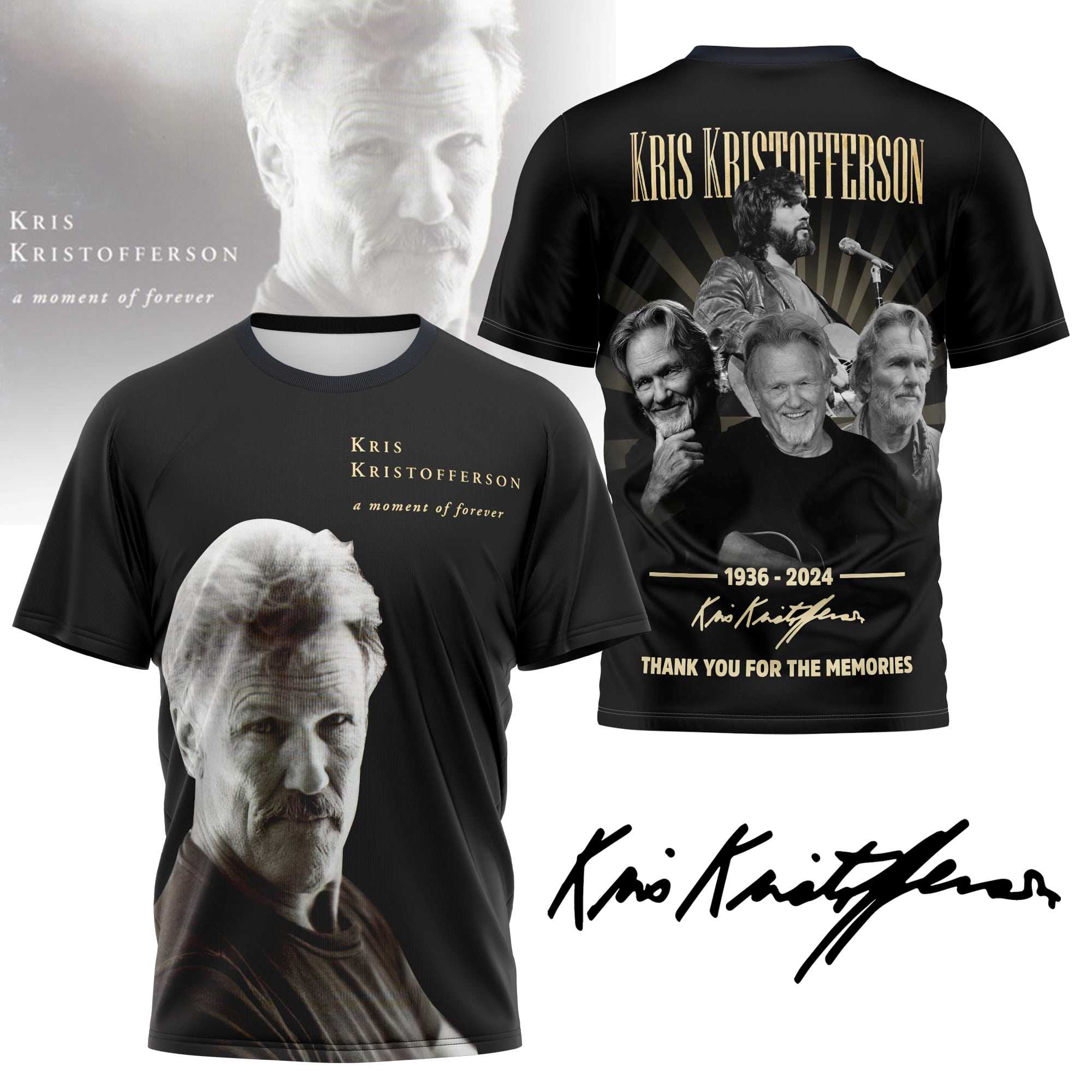 Kris Kristofferson A Moment Of Forever Memorial Shirt