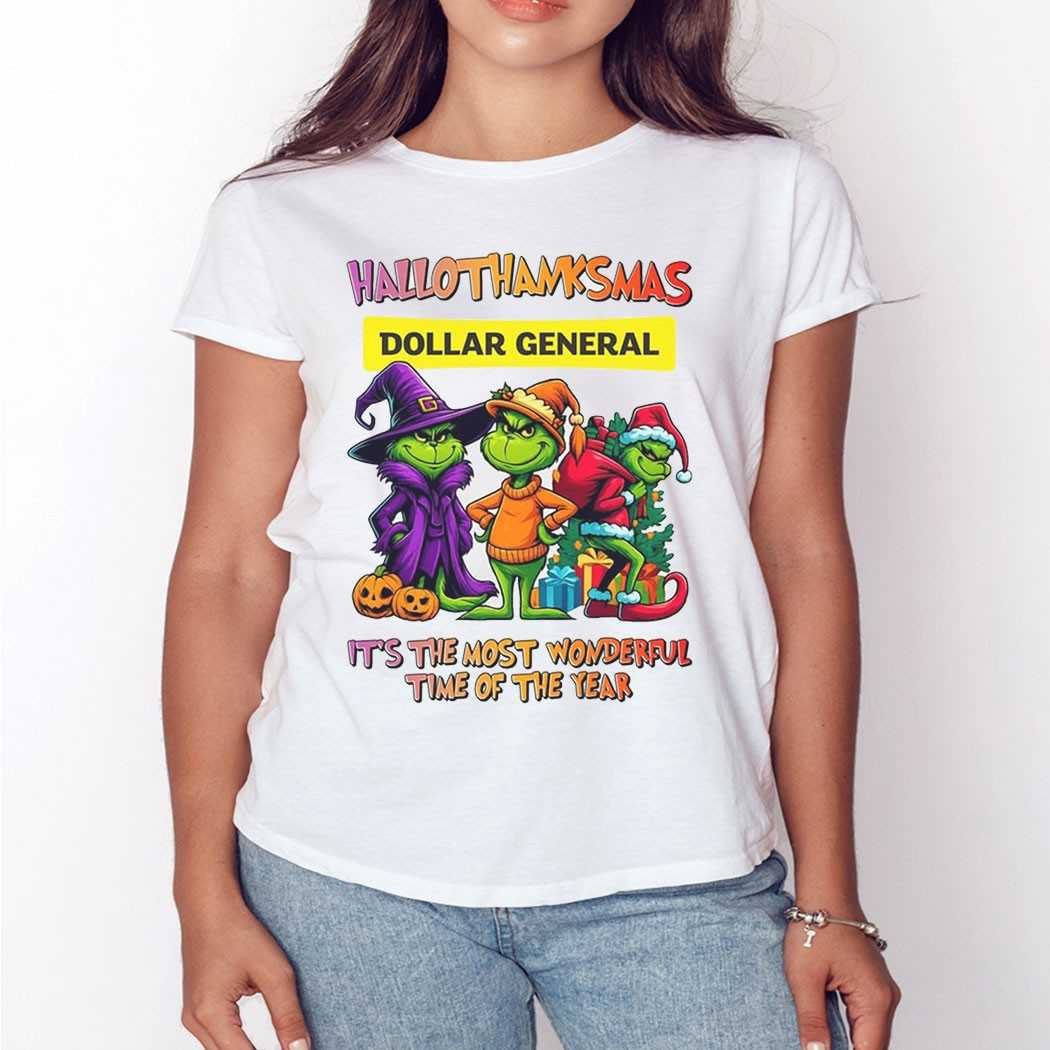 Dollar General Hallothanksmas Grinch Trio Tee