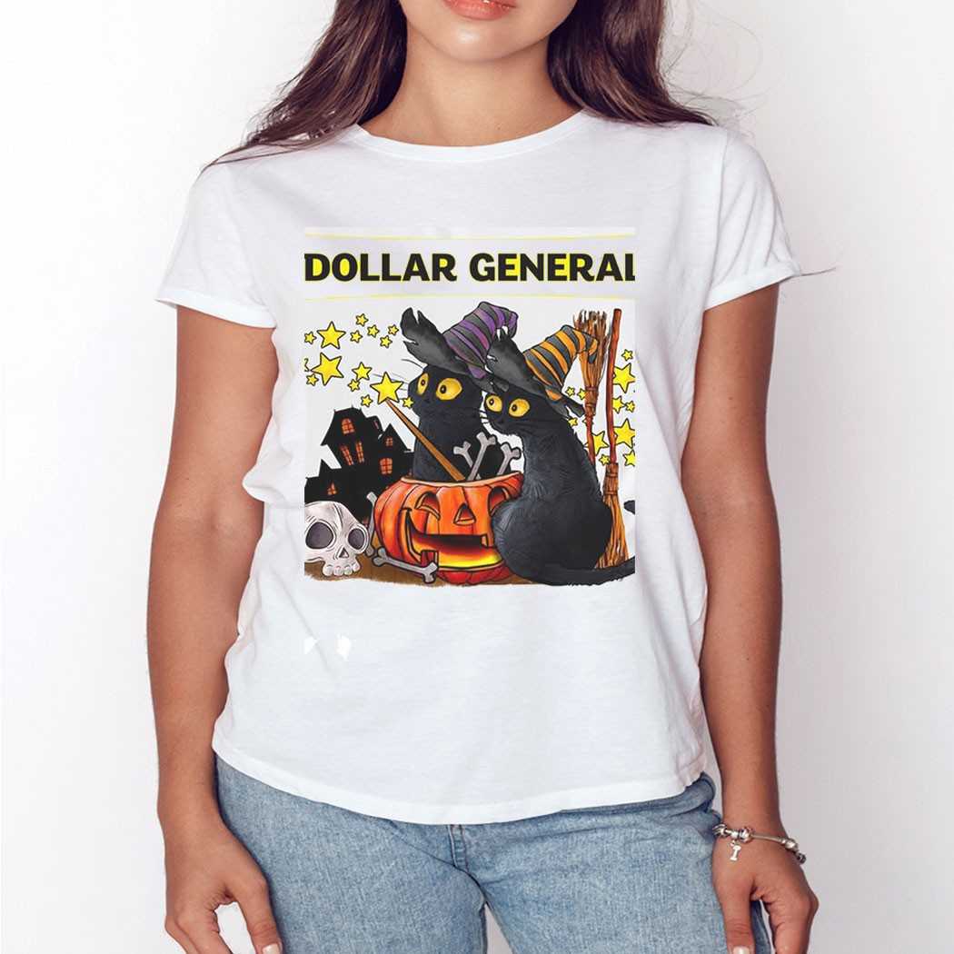Dollar General Halloween Black Cats Tee