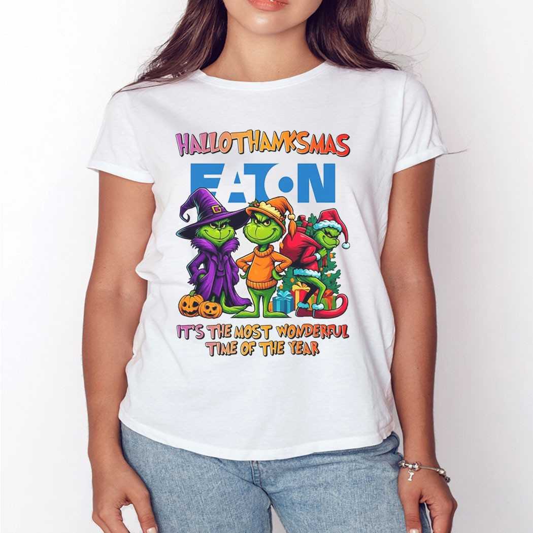 Eaton Hallothanksmas Grinch Trio Tee