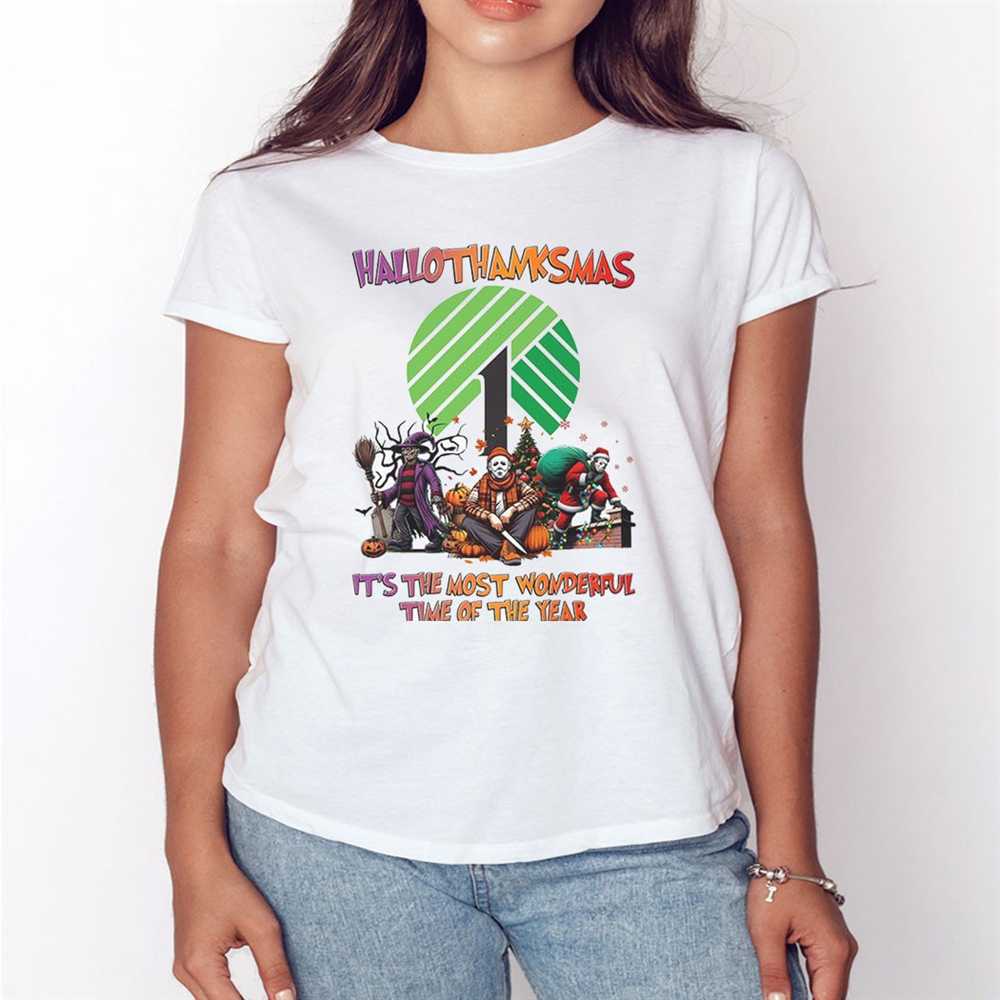 Hallothanksmas Horror Crew Dollar Tree It’s The Most Wonderful Time Of The Year Tee