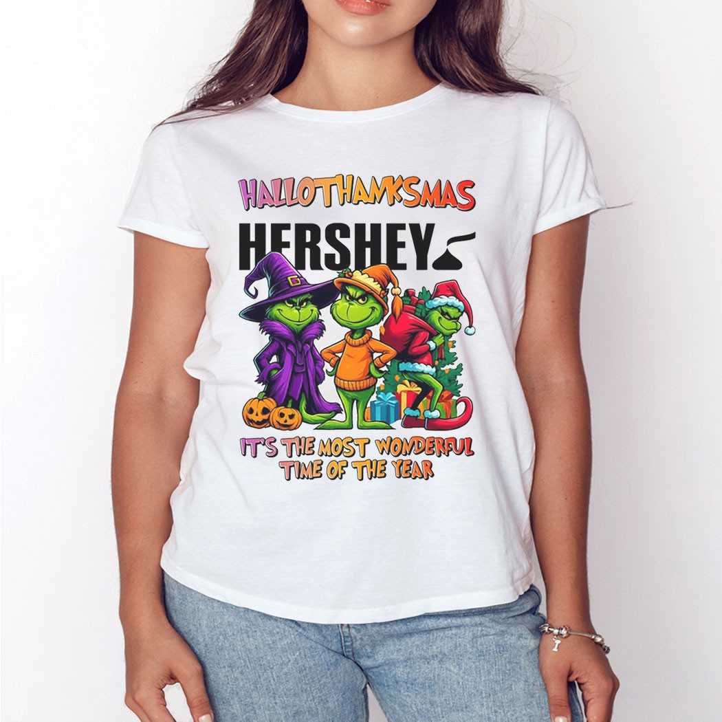 Hershey Hallothanksmas Grinch Trio Tee