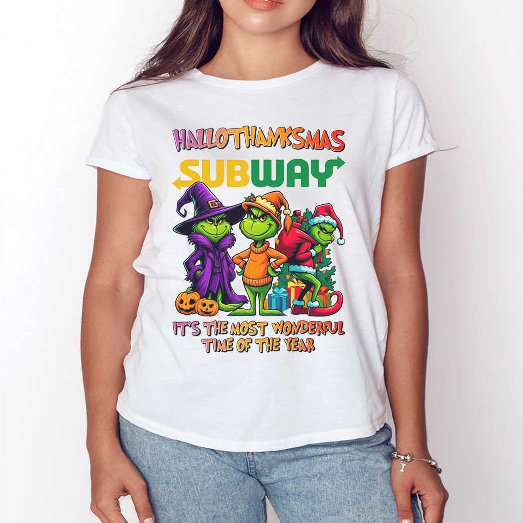 Subway Hallothanksmas Grinch Trio Tee Subway Hallothanksmas Grinch Trio Tee