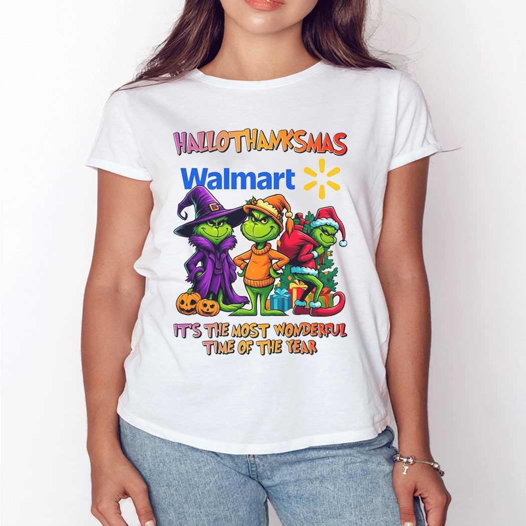 Walmart Hallothanksmas Grinch Trio Tee