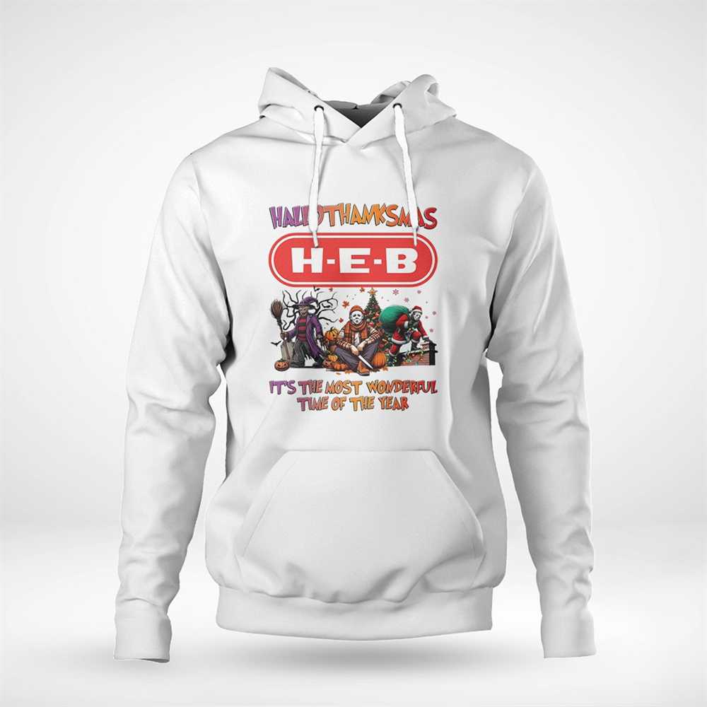 Hallothanksmas Horror Crew H-e-b It’s The Most Wonderful Time Of The Year Tee Hallothanksmas Horror Crew H-e-b It’s The Most Wonderful Time Of The Year Tee