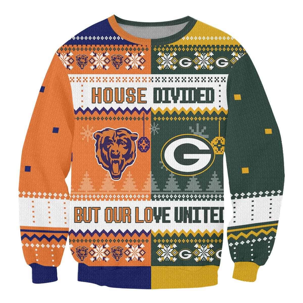 Dallas Cowboys Miami Dolphins House Divided But Our Love United Ugly Christmas Sweater Dallas Cowboys Miami Dolphins House Divided But Our Love United Ugly Christmas Sweater
