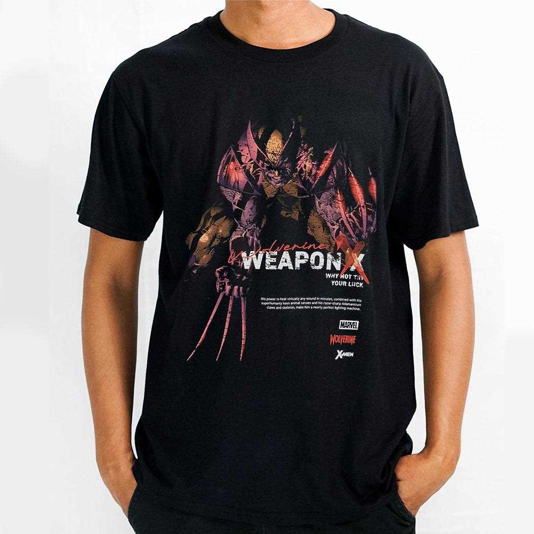 Marvel Wolverine And Weapon X Comic Art T-shirt