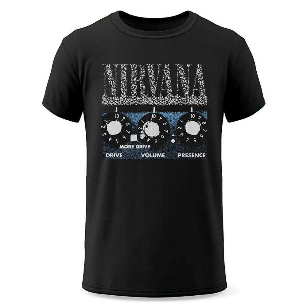 Nirvana More Drive Volume Presence Amp Knob T-shirt