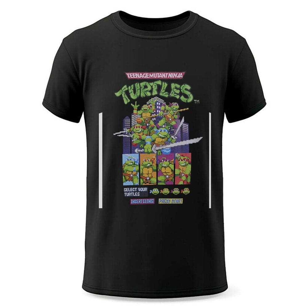 Teenage Mutant Ninja Turtles 8-bit Game T-shirt