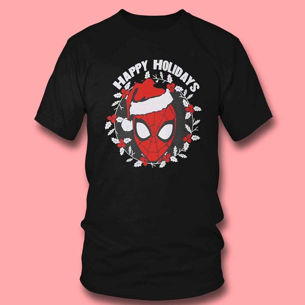 Marvel Spider-man Happy Holidays Tee Marvel Spider-man Happy Holidays Tee