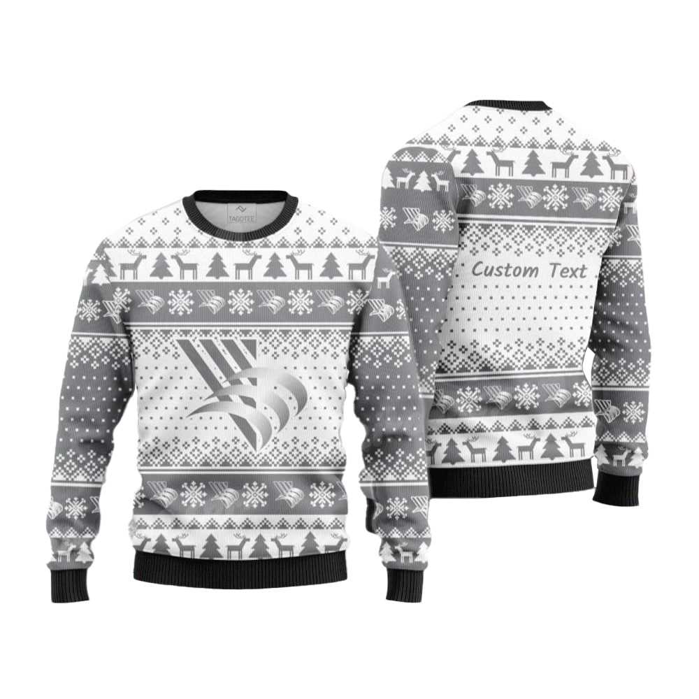 Baycom Corp Logo Ugly Christmas Sweater