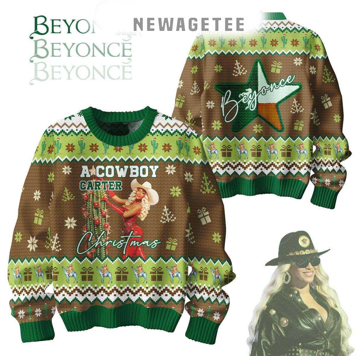 Beyonce A Cowboy Carter Merry 2025 Christmas Ugly Sweater