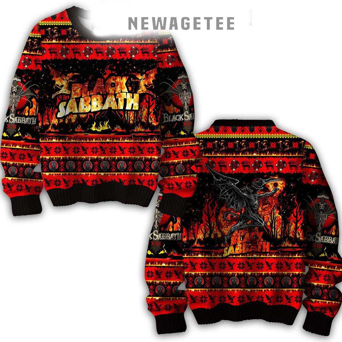 Black Sabbath Children Of The Grave 2025 Ugly Christmas Sweater