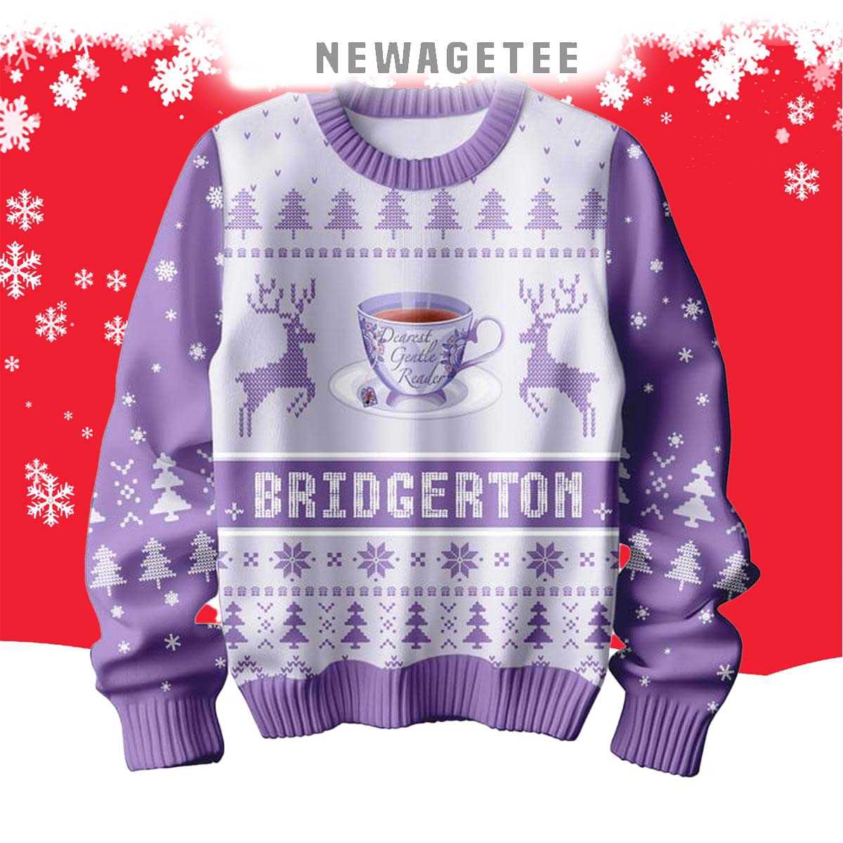 Bridgerton Spilling Some Tea On Christmas 2024 Ugly Sweater Bridgerton Spilling Some Tea On Christmas 2024 Ugly Sweater