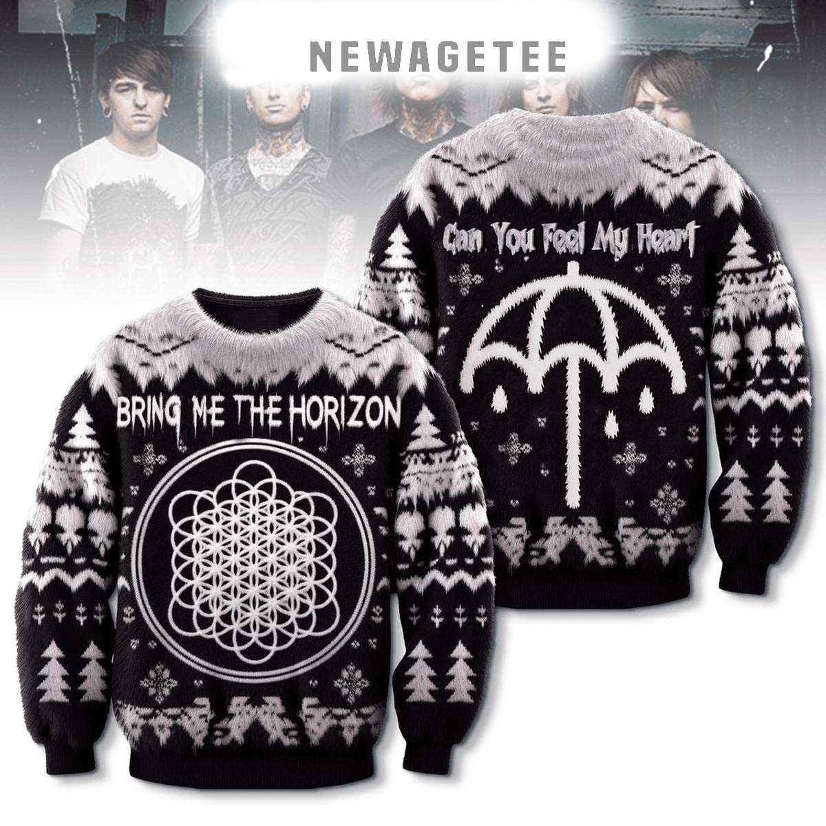 Bring Me The Horizon Can You Feel My Heart 2025 Ugly Christmas Sweater