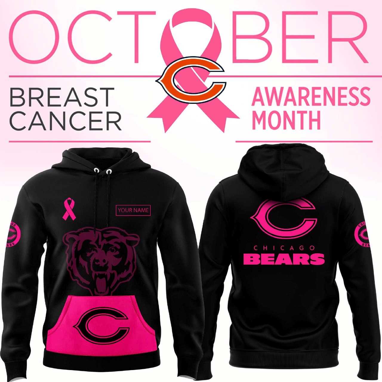Carolina Panthers Breast Cancer Awareness Hoodie