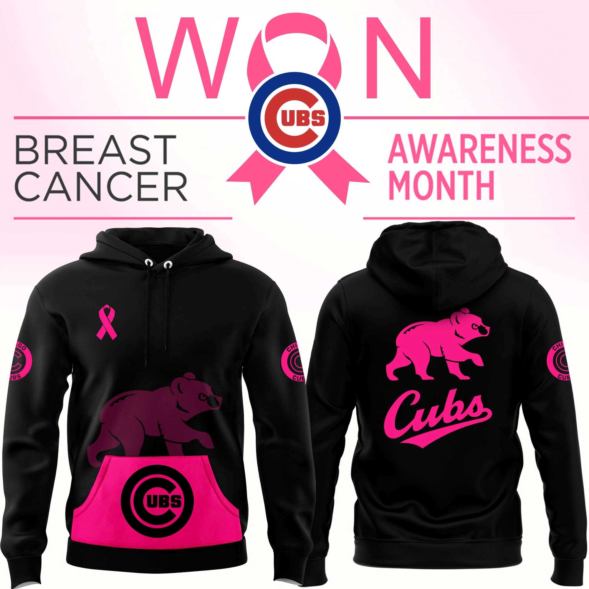 Chicago Bears Breast Cancer Awareness Hoodie