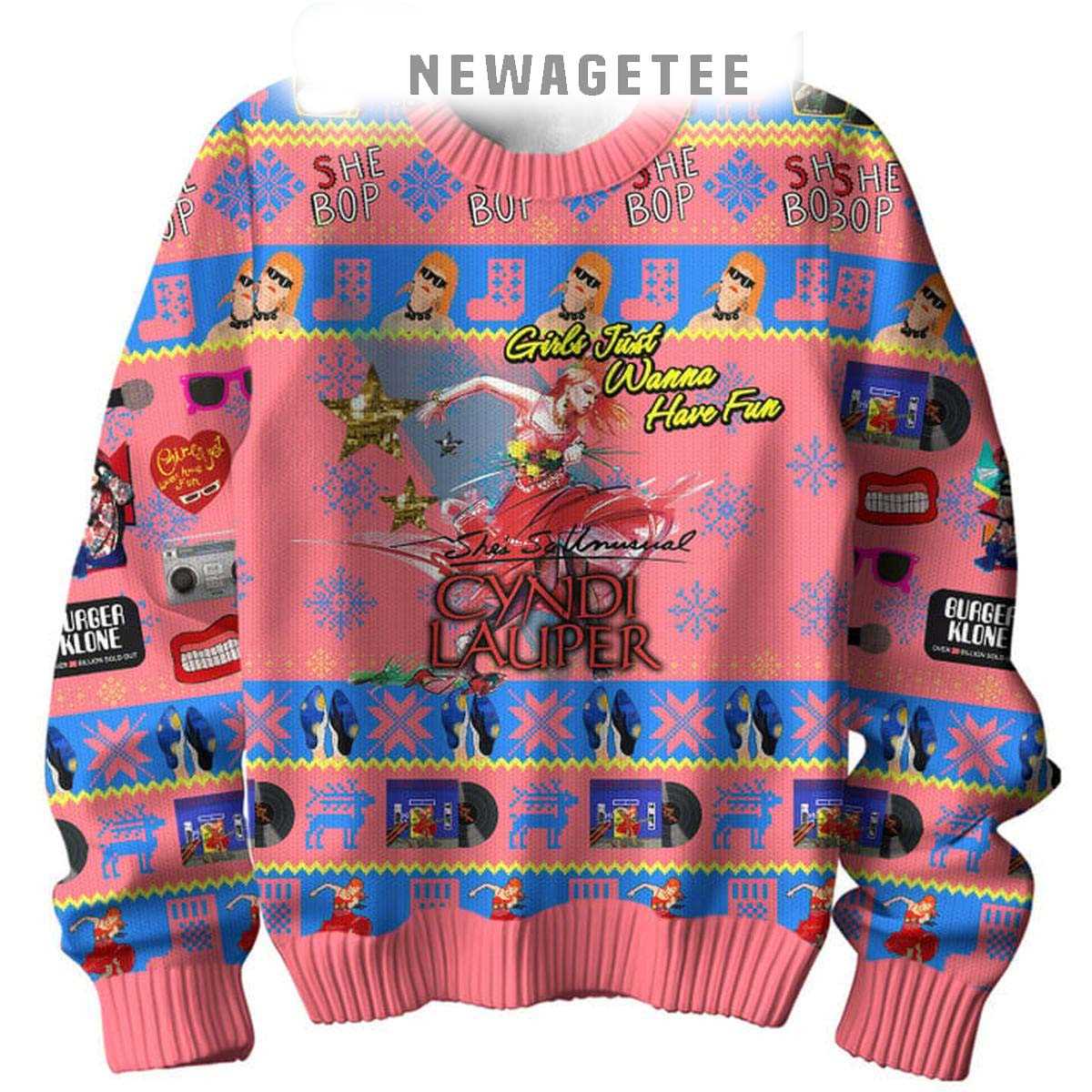 Cyndi Lauper 2024 Girl Having Fun In Christmas Ugly Sweater Cyndi Lauper 2024 Girl Having Fun In Christmas Ugly Sweater
