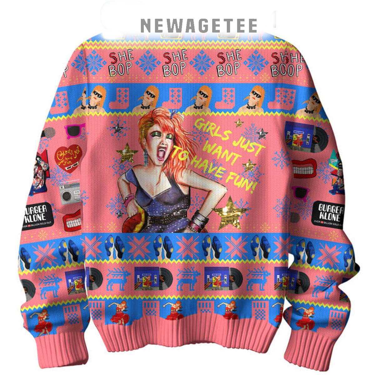 Cyndi Lauper 2024 Girl Having Fun In Christmas Ugly Sweater Cyndi Lauper 2024 Girl Having Fun In Christmas Ugly Sweater