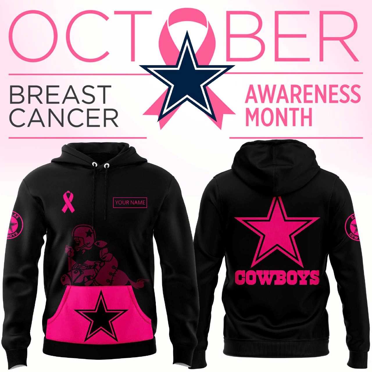 Dallas Cowboys Breast Cancer Awareness Hoodie
